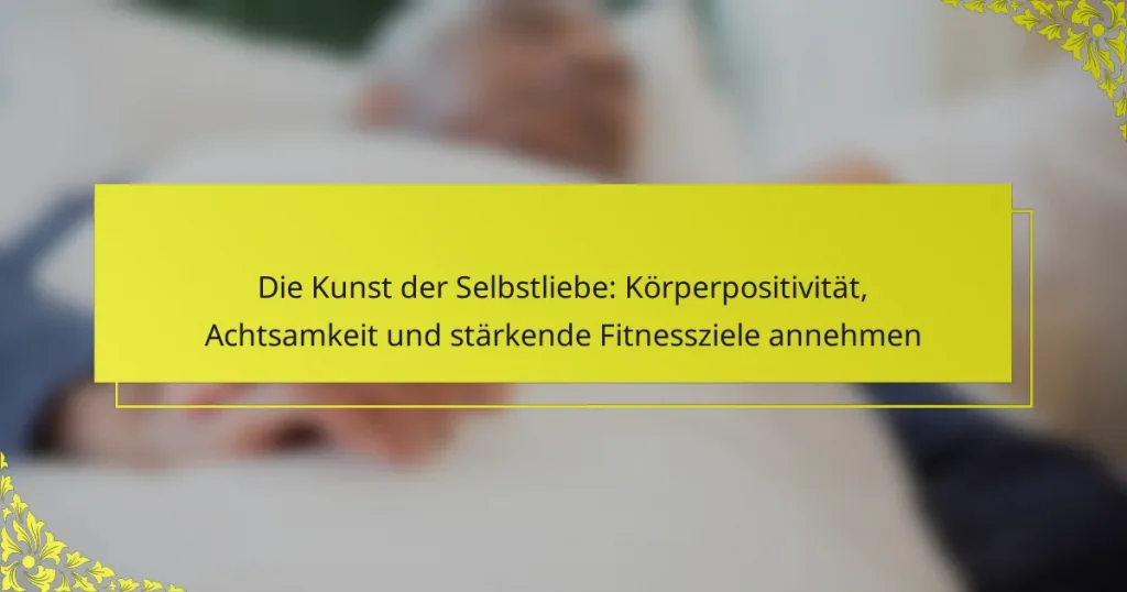 Die Kunst der Selbstliebe: Körperpositivität, Achtsamkeit und stärkende Fitnessziele annehmen