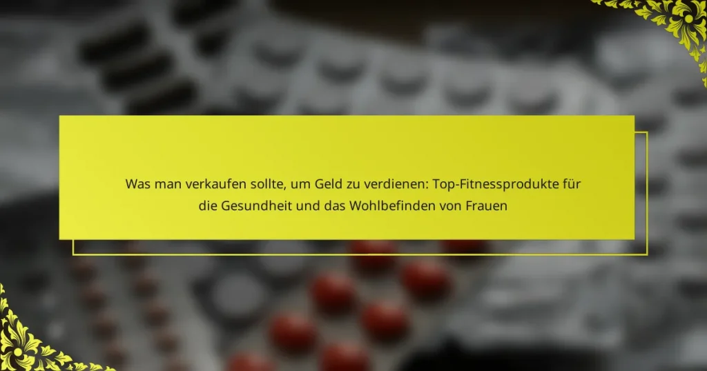 Was man verkaufen sollte, um Geld zu verdienen: Top-Fitnessprodukte für die Gesundheit und das Wohlbefinden von Frauen